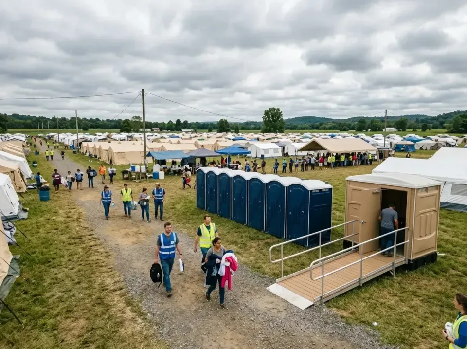 disaster-relief-camp-restrooms-010 — frequently asked questions, Dumpster & Portable Bathrooms Rental in Clarksburg, WV